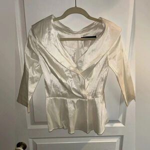 Chetta B Ivory Blouse. Size 4